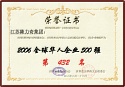 2006全球華人企業(yè)500強(qiáng)第432名 2006全球華人企業(yè)500強(qiáng)第432名